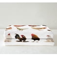 thumbnail image 4 of Chicken Print Sherpa Blanket Rooster Hen Fleece Throw Blanket for Bed Sofa Couch Boys Girls Decor Farmhouse Animals Plush Blanket Microfiber Cute Animals Fuzzy Blanket Bedroom Multi 36, 4 of 7