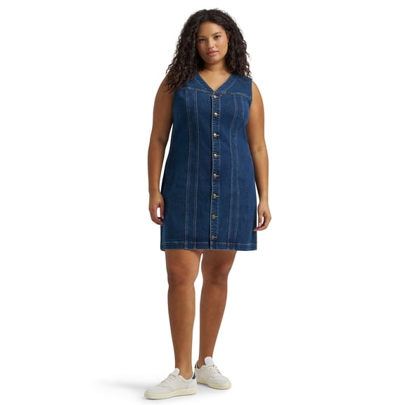 Lee® Women's Plus Heritage Sleeveless Rider Denim Dress, Sizes 0X-4X
