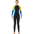 thumbnail image 1 of Titisuques Ultrathin Manga larga Pantalones largos Traje de baño Una pieza Professional impermeable espesado para nadar Snorkeling Mujer surf / Amarillo M AweSitey OD017133-15, 1 of 7