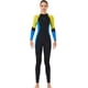 thumbnail image 1 of Wetsuits Ultrathin manga larga pantalones largos traje de baño de una pieza profesional impermeable espesado para nadar Snorkeling mujer surf / Amarillo S sidaley OD017133-14, 1 of 7
