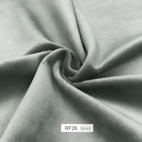 AUQ Available in Multiple Colors 45*50cm Solid Color Style Minky Fabrics For Sewing DIY Handmade Home Textile Cloth Plush Fabric Patchwork GREY