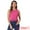 Hot Pink, variant on Women's Ribbed Knit Tank Crew Neck Crop Tassel Trim Vest XS Hot Pink