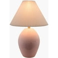 thumbnail image 5 of Livabliss Table Lamps, 23" Padstow Modern Bedside Nightstand Table Lamp for Bedroom Living Room Office, Pink Body with White Shade (23"H x 16"W x 16"D), 5 of 6