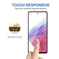 thumbnail image 2 of FIEWESEY For Samsung Galaxy A73 Screen Protector Anti Scratch Case Friendly Bubble Free Scratchproof 9H Tempered Glass Screen Protector for Samsung Galaxy A73 (2 Pcs), 2 of 6