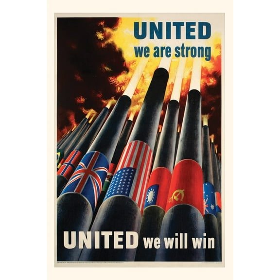 Pocket Sized - Found Image Press Journals: Vintage Journal United We Are Strong Poster (Paperback)