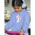 thumbnail image 2 of Lovely Unicorn Portrait Peaceful Hoodie Juniors -Image by Shutterstock,  Large, 2 of 4