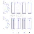 thumbnail image 2 of King Engine Bearings MB4102SI0.25 Engine Crankshaft Main Bearing Set Fits select: 2002-2005,2007-2012 JEEP LIBERTY, 2 of 2