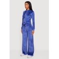 thumbnail image 4 of Women's Velour Long Sleeve Solid Zip Front Hoodie, 4 of 5