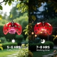 thumbnail image 4 of Lámpara de Araña Decorativa con Forma de Escarabajo Rojo y Energía Solar | Farol Led Solar Impermeable para Exteriores | Luz Colgante con Un Brillo Amarillo Cálido para Patio, Jardín, Terraza, Decora, 4 of 6