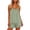 Army Green, variant on Women's Ruffle Cami Short Pajama Set, Adjustable Strap Sleeveless Loungewear, Soft Breathable Comfy Two Piece Sleepwear for Summer Army Green,S