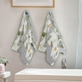 thumbnail image 3 of Coolnut Spring Elegant Flowers Birds Hand Towels 2 PCS, Kitchen Towel Ultra Soft and Highly Absorbent,Decorative Fingertip Face Towel for Bathroom Hotel, 28.3"x 14.4", 3 of 5