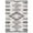 Ivory/Black, variant on SAFAVIEH Jericho Johna Aztec Polyester Shag Area Rug, Ivory/Black, 8' x 10'