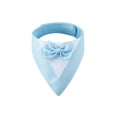 thumbnail image 2 of Pet Tuxedo Bandana with Bow Tie, Adjustable Elegant Formal Neckwear Collar Accessory for Dogs Cats, Perfect for Wedding Party All Breeds Light Blue XS, 2 of 9
