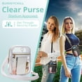thumbnail image 5 of Clear Bag for Stadium Events, Stadium Approved, Women Clear Crossbody Purse Bag for Work, Clear Stadium Bags for Sporting Events, Concerts, 5 of 12