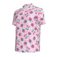 thumbnail image 3 of Daiia Cherry Strawberry Pattern Men’s Polo Shirts,Solid Deck Shirt,Classic Fit, Breathable Cotton Polo for Casual and Sport Wear-3X-Large, 3 of 9