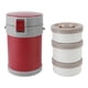 thumbnail image 5 of Tarro aislado para Alimentos, Lonchera al Vacío de Acero inoxidable de 2 Litros y 3 Niveles Con Correa para El Hombro, Aislamiente de Doble Capa, Diseño de Boca Ancha, Para, 5 of 7