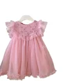 thumbnail image 5 of Oferta especial, vestido Floral para niñas, traje de verano sin mangas de malla, falda de princesa para fiesta de cumpleaños, ropa para niños, faldas informales, 5 of 5