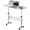 White, variant on Small Standing Desk Adjustable Height Rolling Computer Desk Portable Laptop Desks with Wheels,Black