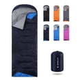 thumbnail image 1 of Sacos de dormir para adultos con mochila, ligeros, impermeables, saco de dormir para clima frío para niñas, niños, hombres, para acampar, senderismo, viajes al aire libre, caza, con bolsas de compresi, 1 of 5