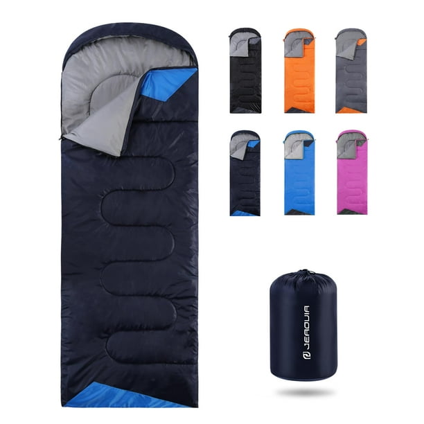 Sacos de dormir para adultos con mochila, ligeros, impermeables, saco de dormir para clima frío para niñas, niños, hombres, para acampar, senderismo, viajes al aire libre, caza, con bolsas de compresi