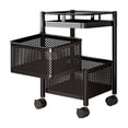 thumbnail image 3 of Sentmoon Savings Bathroom Storage Rack with Hooks Rotating Kitchen Storage Trolley, Multi-Layer Floor Rack for Snacks, Fruits, and Vegetables in Living Room or Pantry Festive Season Discount Offers, 3 of 7