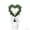 A003White, variant on Artificial Heart Topiary Tree, Valentine's Day Decor, 8 Inch Mini Faux Potted Plant with Red Bow, Romantic Indoor Decor for Home, Wedding, Valentine's Party, 1 Count for Desk, Table, Mantel Display