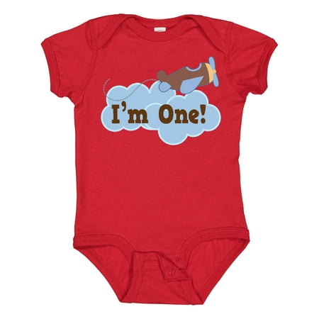 

Inktastic 1st Birthday Airplane I m One Gift Baby Boy Bodysuit
