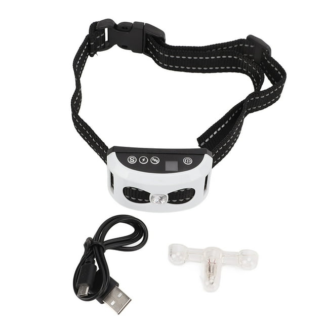Collier Anti-Aboiement pour Chien, Collier Anti-Aboiement USB LED Collier Anti-Aboiement pour Chiot Design de Pointe