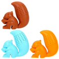 thumbnail image 1 of 3PCS Brew Delicious Tea with A Cute Silicone Squirrel Tea Infuser, 1 of 5