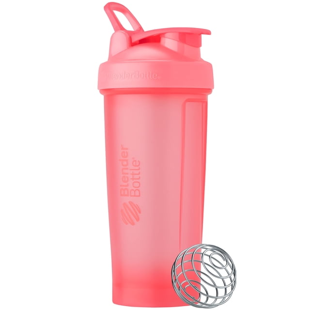 Botella mezcladora BlenderBottle Classic V2 de 800 ml, color rosa claro