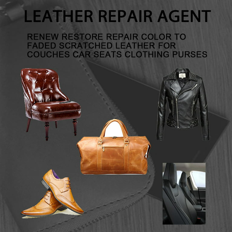 Leather Repair Kits for Couches Restoring Touch up Leather and Vinyl  Furniture Car Seat Jacket Color Gel Covers Scratches Scrapes Scuffs SEISSO  