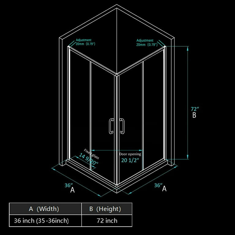 Shower Cubicle Dimensions