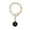 Q, variant on Letter Charm Cup Accessories Unique Name ID Handle Initial Identification Charms Thoughtful Idea For Valentine Birthday Anniversary Black Tumbler