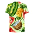 thumbnail image 5 of Qiopertar Liquidation à Moins de 5$ Mode Hommes Confortable Impression Manches Courtes Col Rond Blouses Chemises en Liquidation Accès Anticipé Offres, 5 of 5