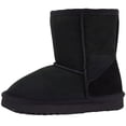 thumbnail image 5 of Kids Genuine Sheepskin Boot with Reinforced Heel by SNUGRUGS - Black - US 3, 5 of 7