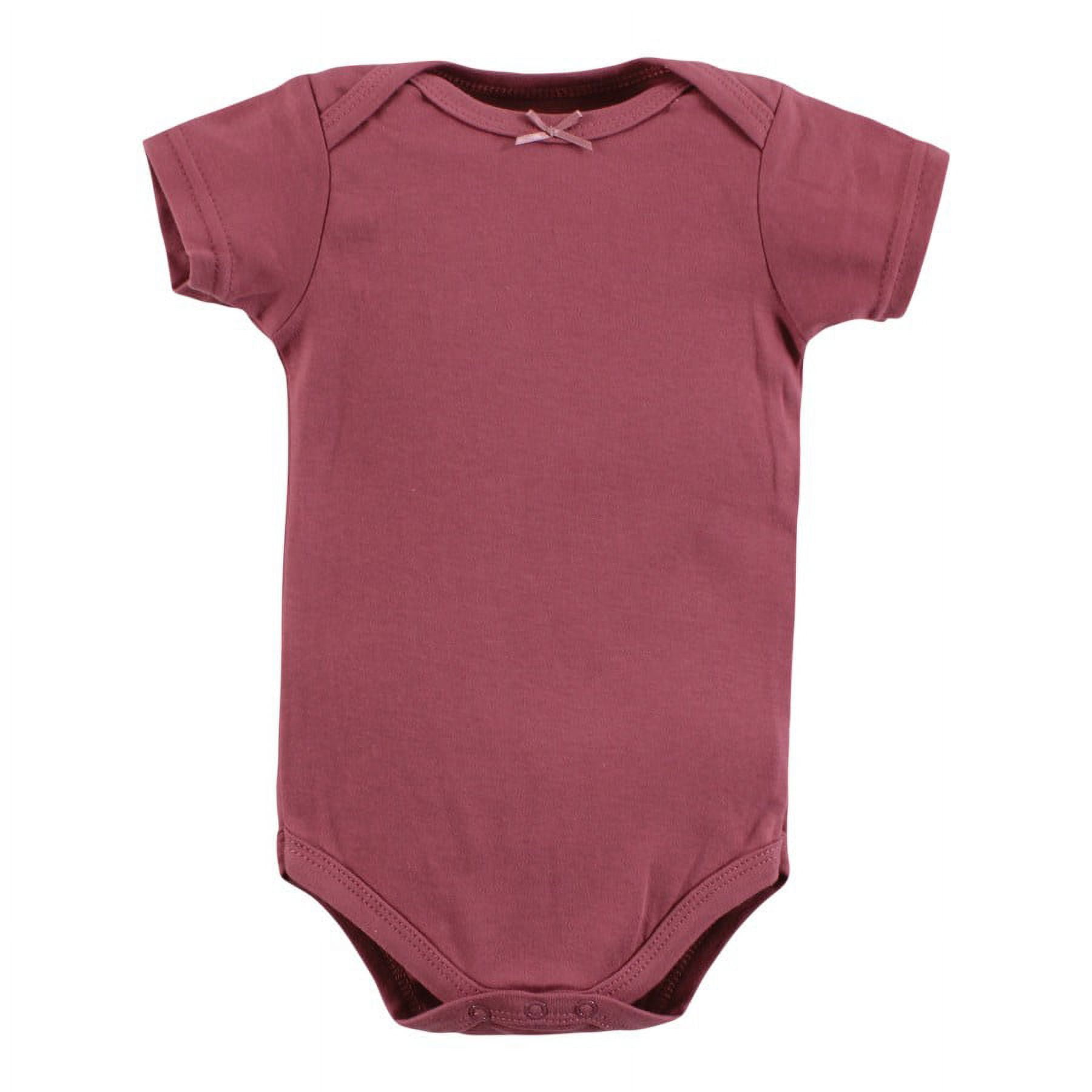 Hudson Baby Infant Girl Cotton Bodysuits, Happy Fall, 3-6 Months