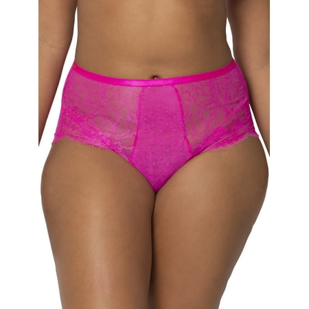 Smart & Sexy Women s Lace High-Waisted Cheeky Panty  Style-SA905