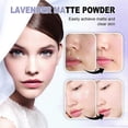 thumbnail image 4 of Lavender Matte Powder, Lavender Matte Powder Oil Control with Mini Powder Puff, For Silky Blurring Oil Control Long-Lasting Makeup, 4 of 5