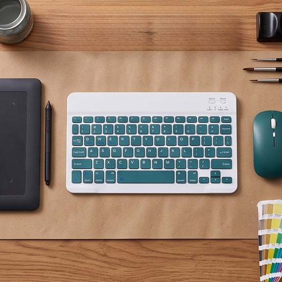 AUNVITO Clearance Wireless Keyboard Mouse Set Silent 2.4G Computer Set for Office Home Wireless Keyboard and Mouse Combo Great Gift Choice for Family and Friends