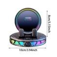 thumbnail image 3 of Tong Multifunction Phone Mount Holder With Auto Clamping Wireless Charging Adjustable LED Ambient Light Navigation Stand, 3 of 5