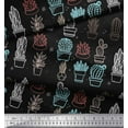 thumbnail image 3 of Soimoi Cotton Voile Fabric Dot & Cactus Tree Print Fabric by The Yard 42 Inch Wide, 3 of 3