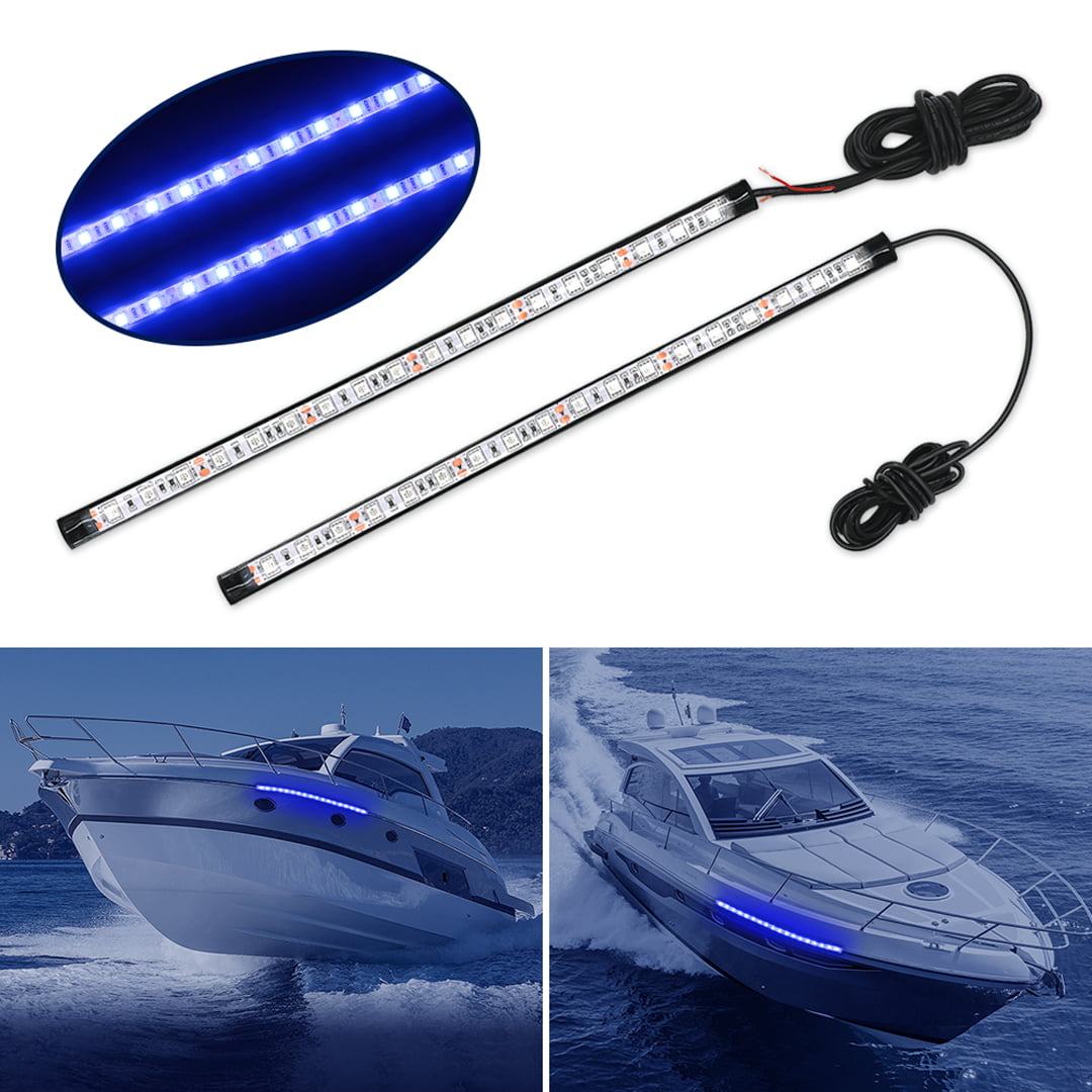 Marine Boat Yacht 12V LED Masthead/Stern Navigation Light Black Mini size 1 Pair 