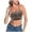 Coffee, variant on Womens Low Back U Shaped Backless Convertible Spaghetti Strap Seamless Sleeping Bralette Comfort Support