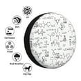 thumbnail image 4 of Naloa Chemical Formulas PVC Leather Spare Tire Wheel Cover for Car Truck SUV Camper Trailer Universal Fit many size14 inch, 4 of 6