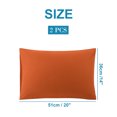 thumbnail image 6 of REGALWOVEN 2 Packs Microfiber Pillowcases with Envelope Closure, Non-Standard Rust Red, 6 of 7