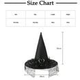 thumbnail image 2 of Xfvqtps Halloween Witch Hat Mesh Heart-Shaped Buckle Decor Halloween Spire Hats for Party Accessory Purple, 2 of 3