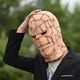 thumbnail image 5 of Máscara de Halloween, máscara de hombre de piedra, máscara temática circundante de película, tocado de fiesta de baile alienígena, 5 of 5