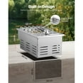 thumbnail image 3 of KFFKFF Single Side Burner Propane Built-in Side Burner , 15000BTU Nature Gas Burners Stainless Steel For BBQ Outdoor, 3 of 9