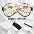 thumbnail image 4 of Cauagu Vintage Farm Pigs Print Sleep Eye Mask, Blindfold Eye Sleep Shade Cover with Elastic Strap/Headband Eye Cover Eyeshade for Night Sleeping/Travel Nap, 4 of 7