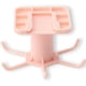 thumbnail image 3 of Autoadhesivo punzón libre con 6 ganchos Bolsa de corbatas 360 grados Gancho giratorio Perchas multiusos Multiushing Rack Estante de hogar Rosa Inevent HA011768-03, 3 of 7